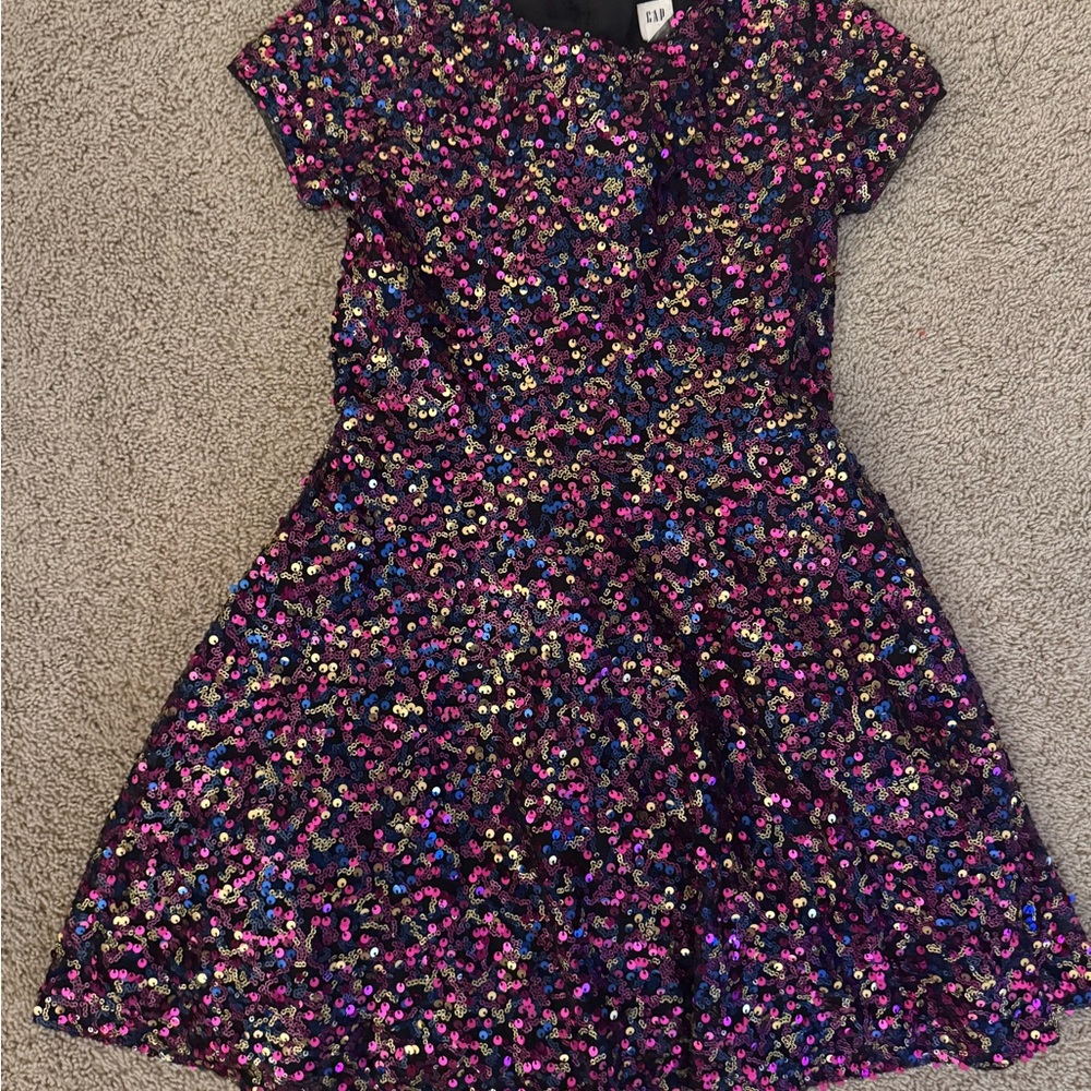 GAP Multicolor Sequin Kids Dress, size M (8-9)
